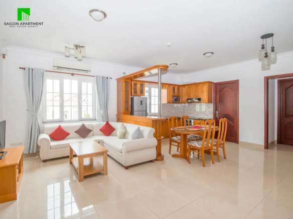 Furnished 3br serviced apartment for rent in An Khanh Ward HCMC