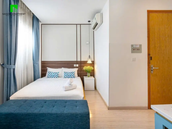 Nice serviced studio apartment with sauna for rent in Tan Binh district