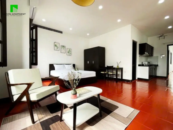 Nice studio with balcony for rent in Phu Nhuan Ward HCMC