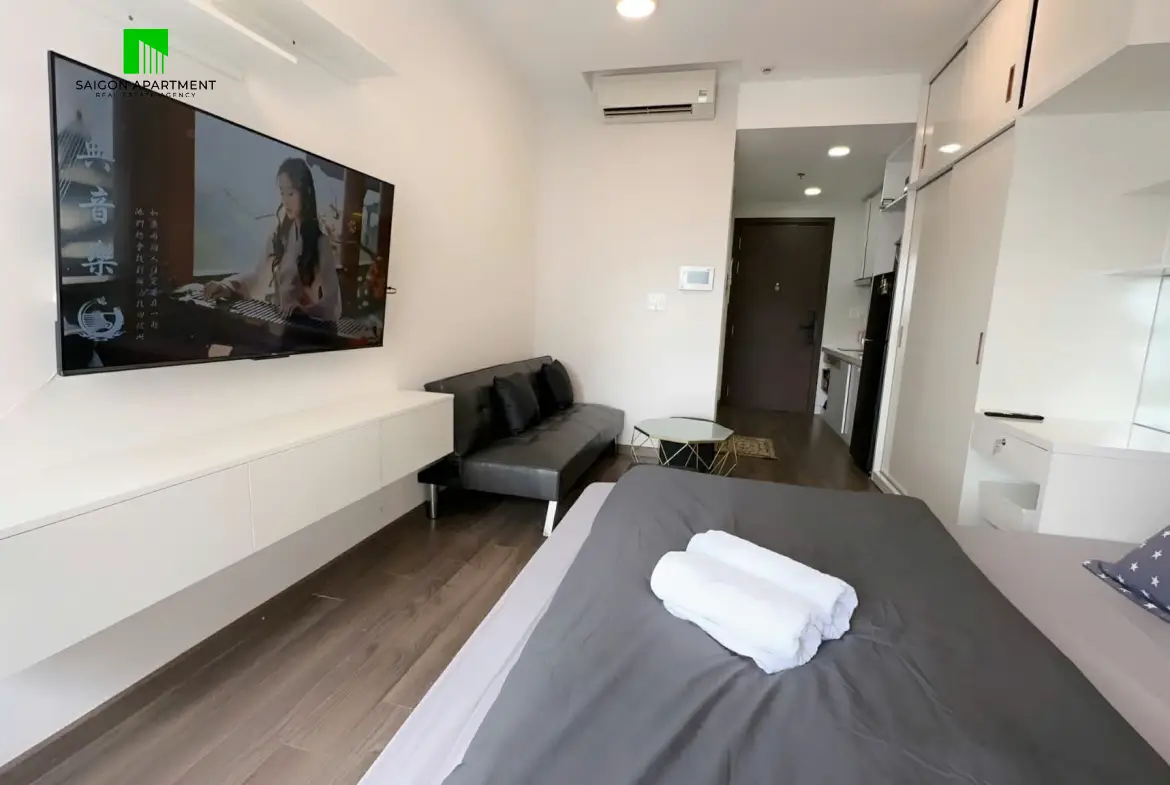 Rivergate Residence studio apartment for rent in Khanh Hoi Ward