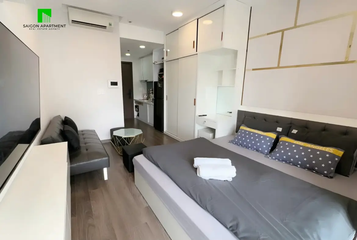 Rivergate Residence studio apartment for rent in Khanh Hoi Ward