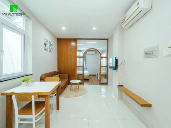 Riverside 1br serviced apartment for rent in Binh Thanh HCMC