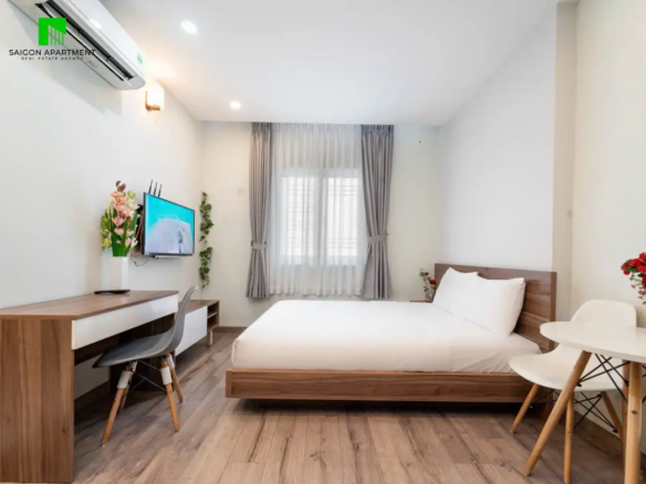 Furnished studio apartment in District 3 center Ho Chi Minh city