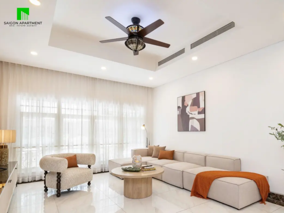 Modern Saigon Pearl villa for rent in Thanh My Tay Ward