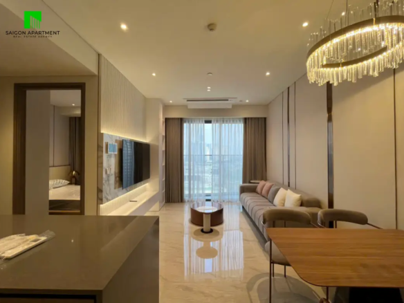 Modern & furnished The Metropole 2 bedroom apartment for rent in An Khanh Ward HCMC